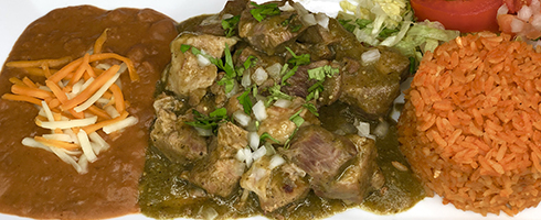 Chile Verde at Guadalajara Grill, Bar, & Table Side Salsa in Tucson Arizona. Chile Verde at Guadalajara Grill, Bar, & Table Side Salsa in Tucson Arizona.